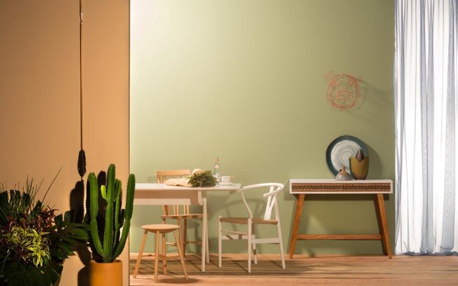 Tons pastel também estão em alta na decoração. Essas cores combinam bem com qualquer ambiente