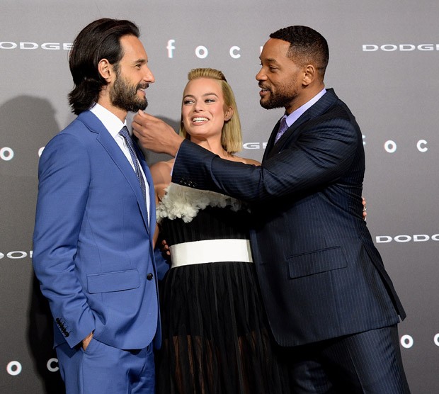 Rodrigo Santoro, Margot Robbie e Will Smith (Foto: Kevin Winter/Getty Images)