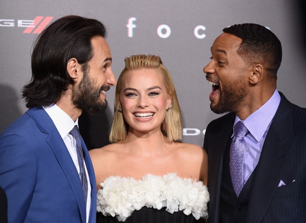 Rodrigo Santoro, Margot Robbie e Will Smith (Foto: Kevin Winter/Getty Images)