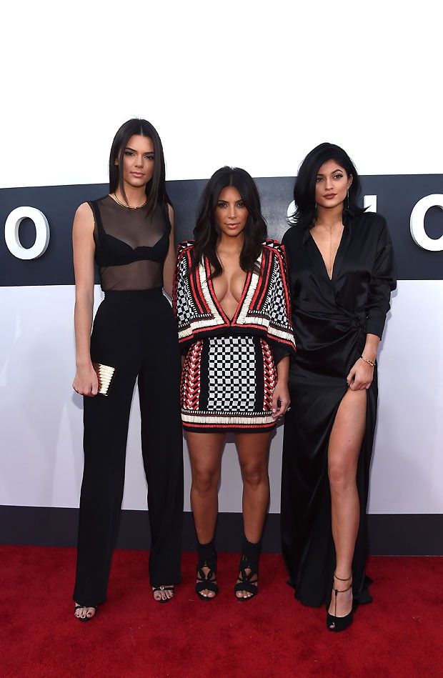Kendall Jenner, Kim Kardashian e Kylie Jenner. (Foto: Getty Images)