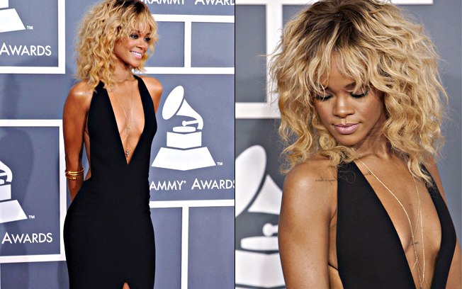 Rihanna é fã de decotes e costuma abusar da tendência em shows ou eventos