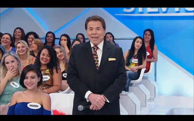 Silvio Santos e Thalita Zampirolli