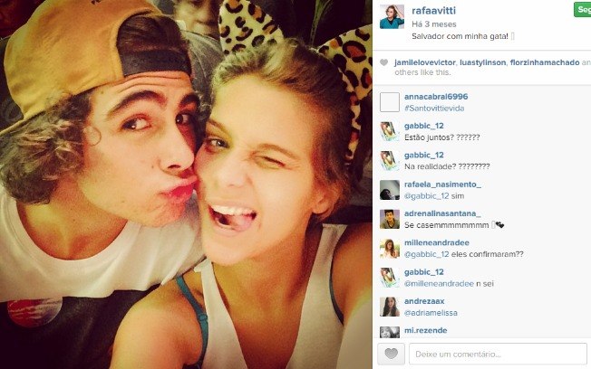 As fotos de Rafa Vitti e Isabella Santoni nas redes sociais