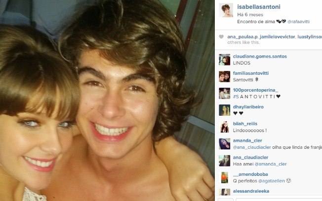 As fotos de Rafa Vitti e Isabella Santoni nas redes sociais