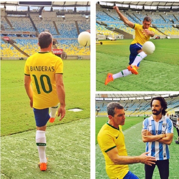 Rodrigo Santoro e Antonio Banderas (Foto: Reprodução/Instagram)