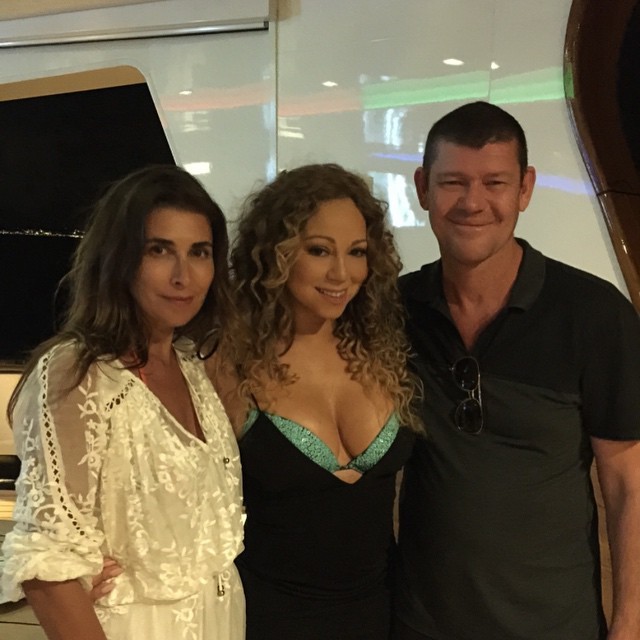 Mariah Carey e novo namorado posam com ex do bilionário (Foto: Reprodução/Instagram)