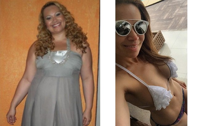 A cantora Solange Almeida perdeu 55 kg depois de uma cirurgia. Veja a seguir mais famosos que lutam contra o efeito sanfona