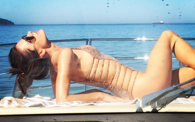 Alessandra Ambrósio mostrou ótima forma durante gravação de 'Verdades Secretas'