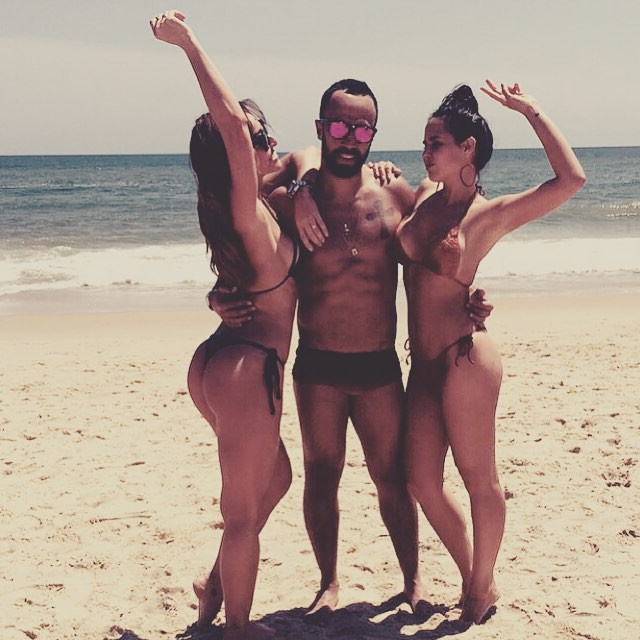 Yan Acioly com Sabrina e amiga (Foto: Reprodução/Instagram)