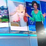 Globo erra e "Jornal Nacional" exibe Maju em previsão do tempo do dia anterior