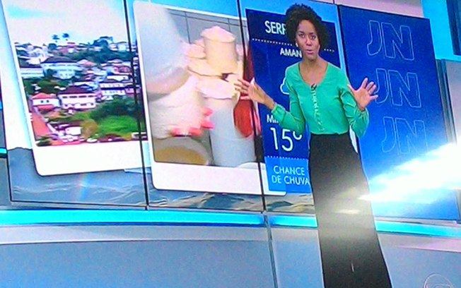 Globo erra e exibe imagens de Maju na previsão do tempo do dia 20 no Jornal Nacional exibido no dia 21 de julho....