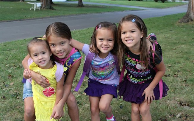 As quatro meninas que ganharam uma nova família