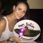 Fernanda Tavares comemora aniversário em Nova York