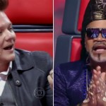 Michel Teló se irrita com Carlinhos Brown no ‘The Voice’: ‘Não me deixam falar’