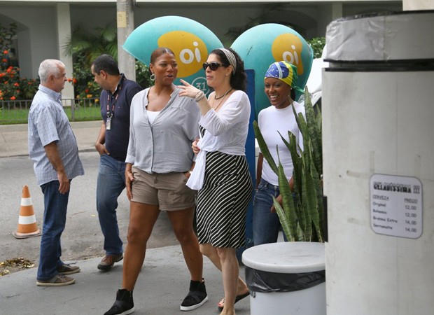 Queen Latifah e Paula Lavigne (Foto: Agnews)