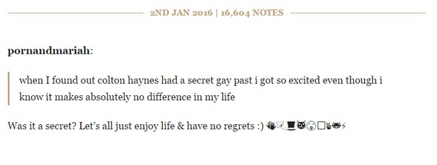 Colton Haynes assumiu homossexualidade em seu Tumblr (Foto: Reprodução)