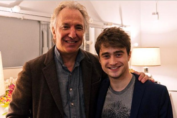 Allan Rickman e Daniel Radcliffe trabalharam juntos por dez anos