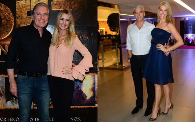 Roberto Justus e a mulher, Ana Paula Siebert; Ana Hickmann e o marido, Alexandre Corrêa