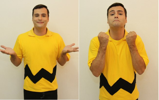 Leandro Luna pronto para entrar em cena como Charlie Brown