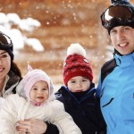Divulgadas fotos do Príncipe William e da família em férias nos Alpes