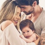 Adriana Sant’Anna e Rodrigão revelam o rosto do primeiro filho em rede social