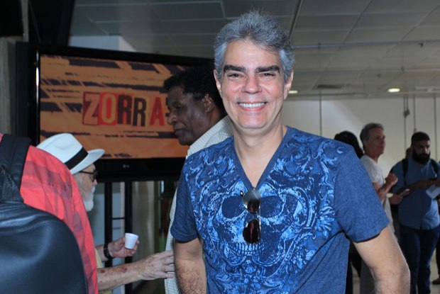 Nizo Neto na coletiva do humorístico 'Zorra Total'