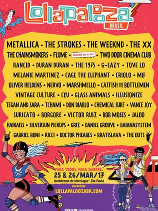 Veja o lineup completo do Lollapalooza 2017
