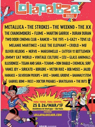 O Lollapalooza Brasil acontece em SP em março