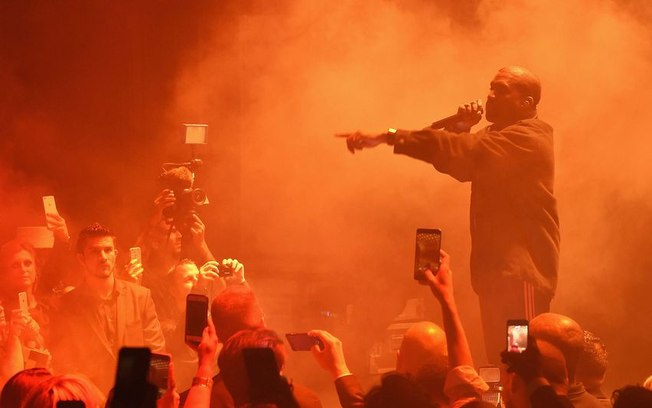 Kanye West em show da turnê 