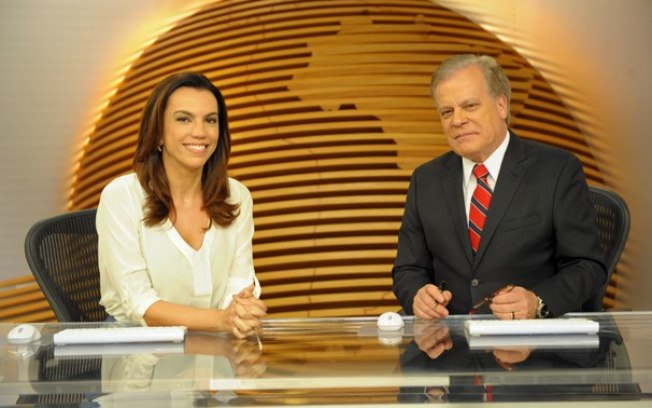 Ana Paula Araújo e Chico Pinheiro à frente do 'Bom Dia Brasil'