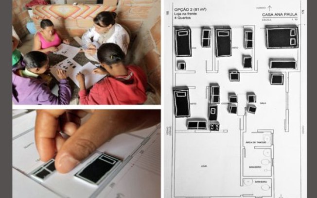 Participantes de projeto usaram pequenas figuras para visualizar disposição de móveis em casa