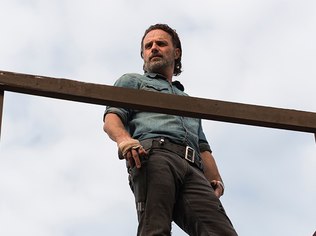 Rick em cena de The Walking Dead
