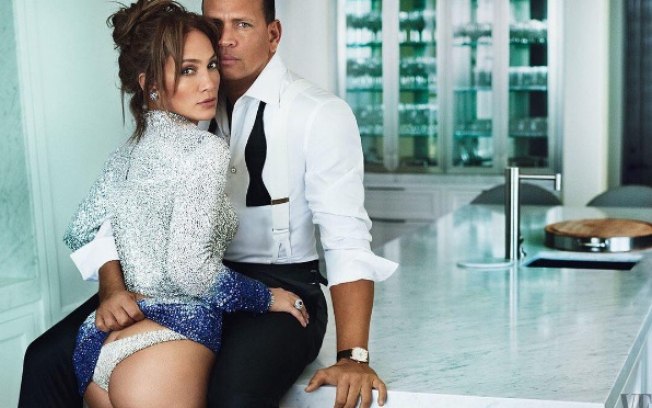 Jennifer Lopez e Alex Rodriguez em ensaio sensual para a Vanity Fair
