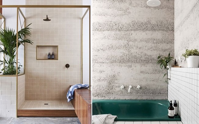 O estilo que combina plantas e outros elementos da natureza dentro de casa - também pode aparecer no banheiro