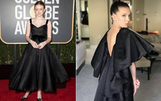 Atrizes mirim Sadie Sink e Millie Bobby Brown%2C da série “Stranger Things”%2C podem ser fonte de inspiração para adolescentes