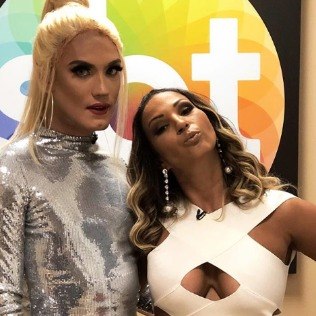 Em stories do Instagram%2C Valesca Popozuda e a drag queen cantora Aretuza Lovi apontam que participarão do 