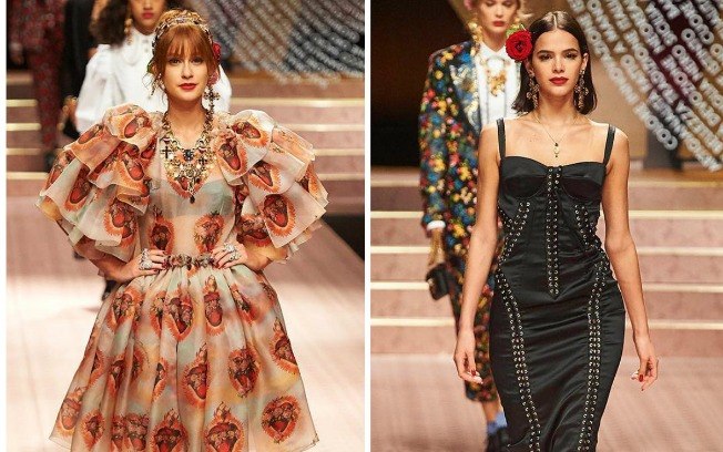 Marina Ruy Barbosa e Bruna Marquezine desfilam na Semana de Moda de Milão