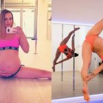 ‘Exercícios na gravidez’: Mulher pratica pole dance horas antes do parto