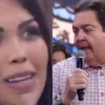 Após polêmica na Globo, Faustão mete o microfone na cara de bailarina